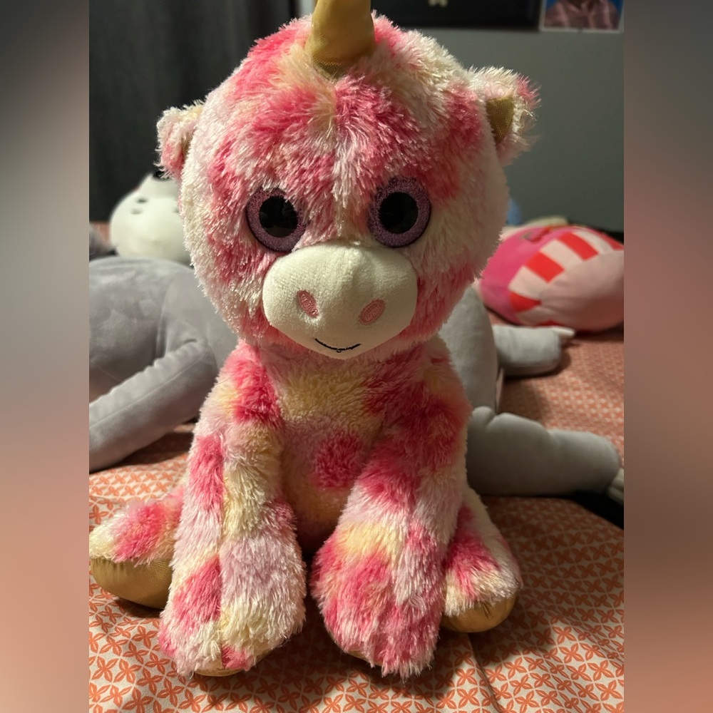 Pink and Cream Plush Toy